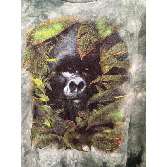 The Mountain Gorilla Cropped Graphic T-shirt Size XL Green - Picture 3 of 4